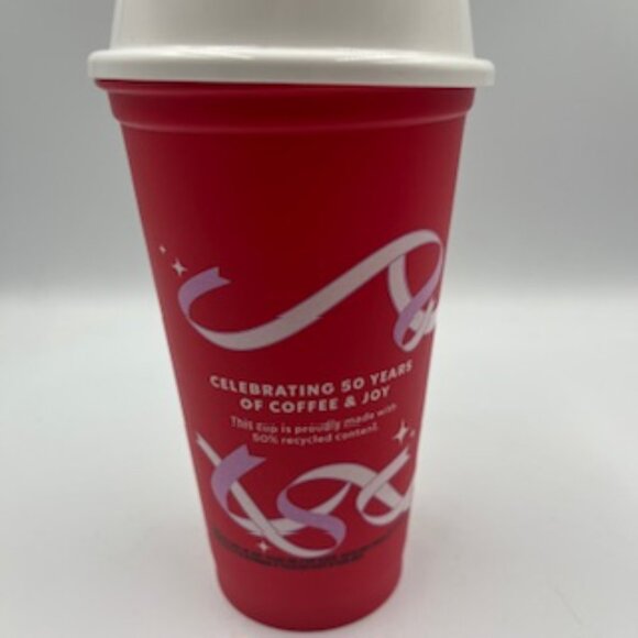 NEW Starbucks Christmas Cups Set Of 3 Red Day And Holiday 16 Oz Reusable W/ Lids - Picture 4 of 8